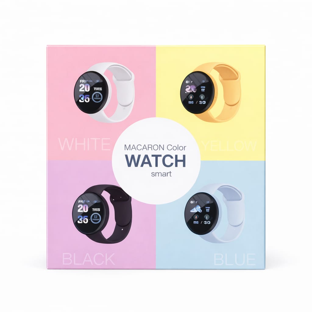 WhatsApp Image 2026-01-04 at 1.23.44 PM (1) Macaron Color Smart Watch - Image 1